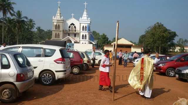 All Saints Day celebrated and Vehicles blessed at