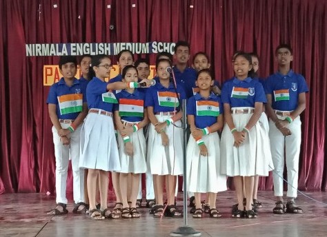 Patriotic singing competition held at Nirmala Eng. Med. School