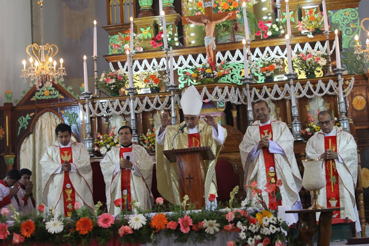 The Annual Parish Feast of Milagres Cathedral, Kallianpur celebrated with devotion and pomp