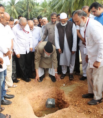 The foundation stone laid for Salihath Degree College at Tonse, Hoode