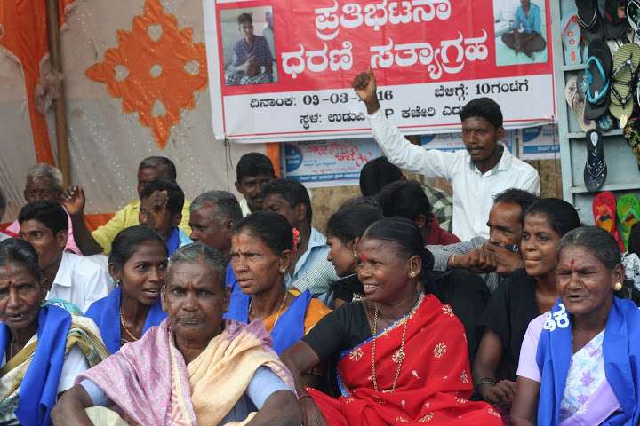 Dalits demands arrest of Hiriyadka PSI Rafiq and suspension of SP Annamalai