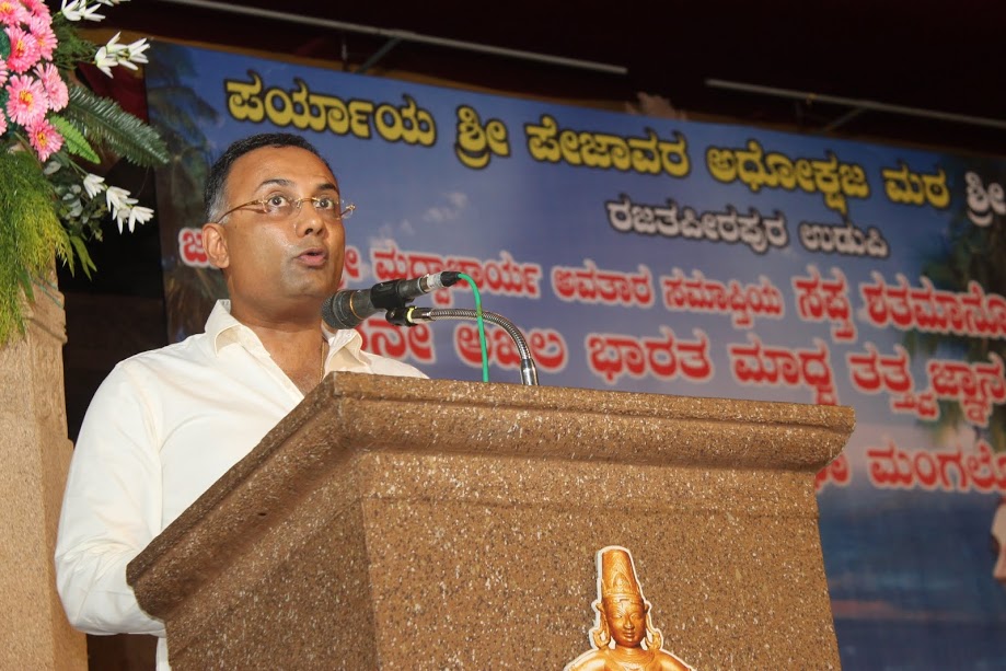 Madhwacharya teachings attracted many followers and revived the traditions in Karnataka - Dinish Gundurao, Senior Congress leader