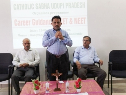Career Guidance Program By catholic Sabha Udupi Pradesh: CET, NEET and Arivu Loan scheme Career Guidance Program By catholic Sabha Udupi Pradesh: CET, NEET and Arivu Loan scheme