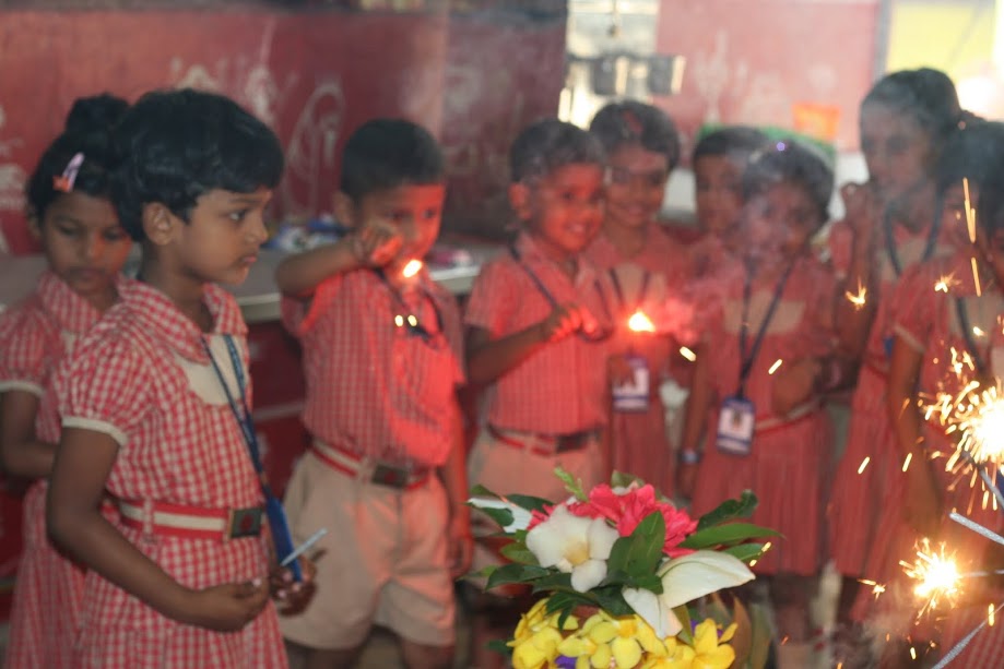 Deepavali celebrated at Milagres Kindergarten School, Kallianpur