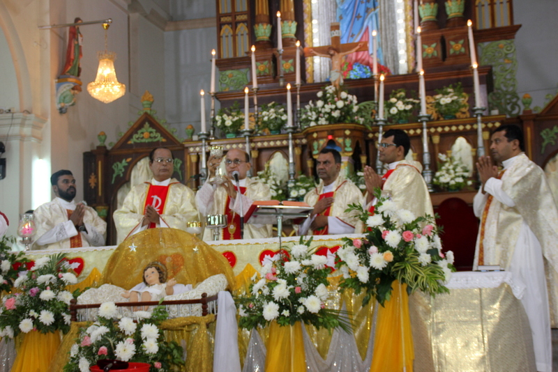 The Soleminity of Mother, the Holy Mother of God and New Year’s Eve 2024 celebrates at Milagres Cathedral, Kallianpur