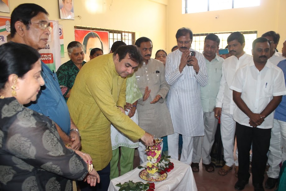 Pramod Madhwaraj inugurates Grama Swaraj Jagruthi Abhiyan at Congress Bhavan, Udupi
