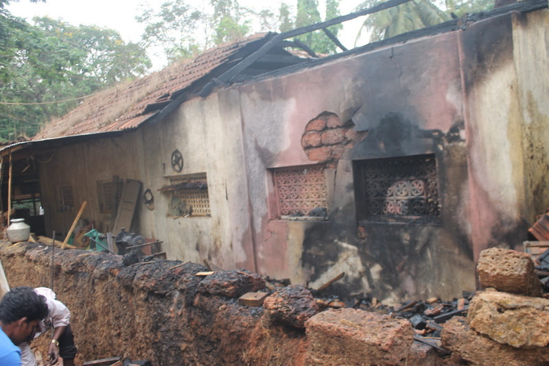 Fire mishap at Wood Workshop, partial portion gutted at Kallianpur, heavy losses