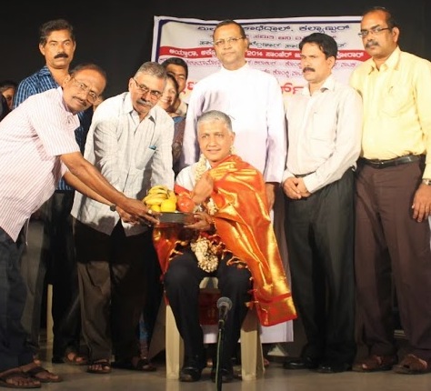Roy Castalino President of State Konkani Academy felicitated at Kallianpur