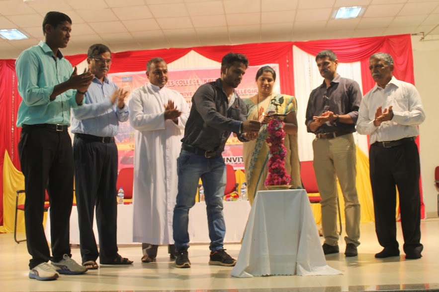 International Body Builder Anil Poojary inaugurates Inter Collegiate Table Tennis Tournament at Milagres, Kallianpur