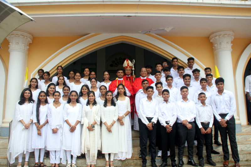 The Sacrament of Confirmation and Pentecost Sunday celebration held at Milagres Cathedral, Kallianpur