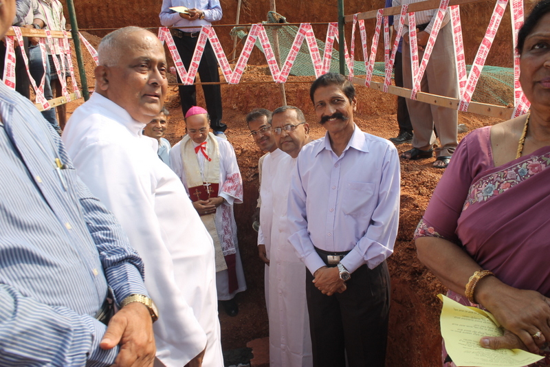 The construction work for diocese pastoral council center begins with blessings by Bishop