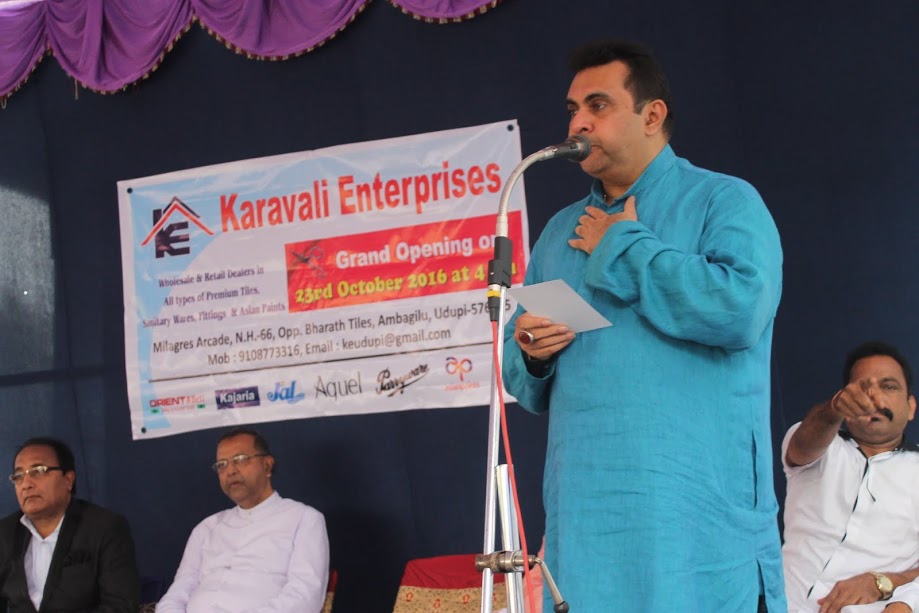 Pramod Madhwaraj inaugurates Karavali Enterprizes at Ambagilu, Udupi