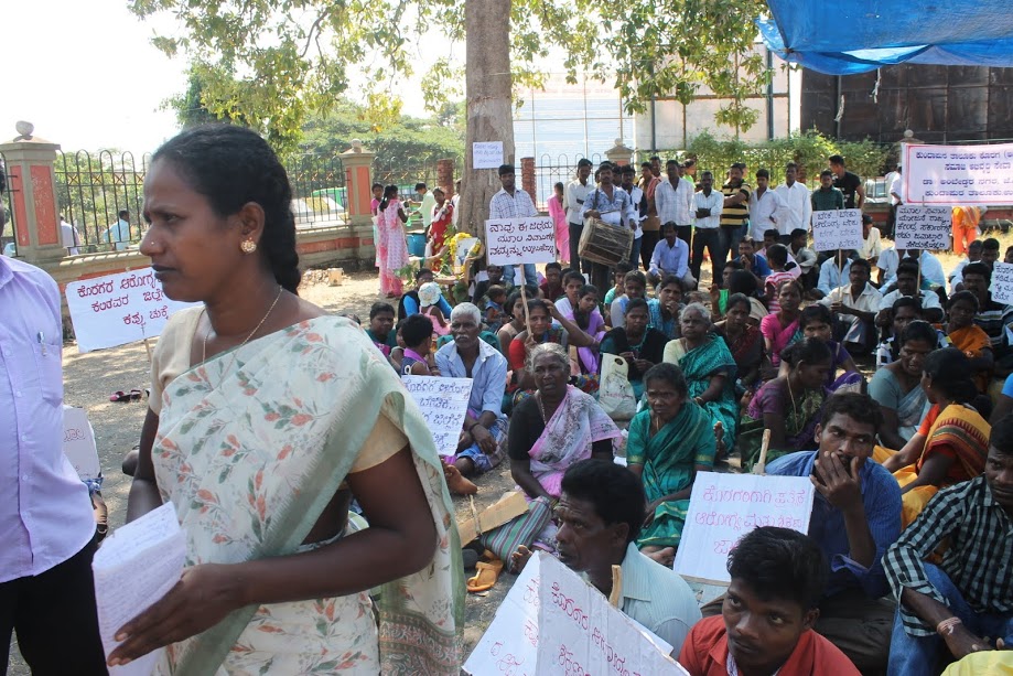 Backward Koraga Community staged protest and Satyagraha at Manipal