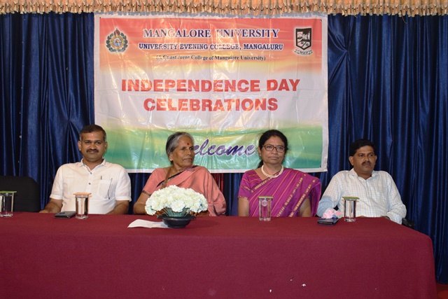 77th Independence Day” at University Evening College, Mangaluru