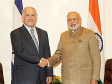Indian, Israeli prime ministers discuss defence & trade