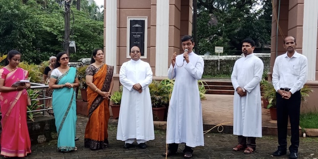 Konkani Day Flag Hoisting ceremony held at Valencia church