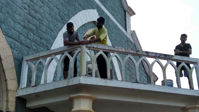 Church Cleaning by ICYM members along with Parishners