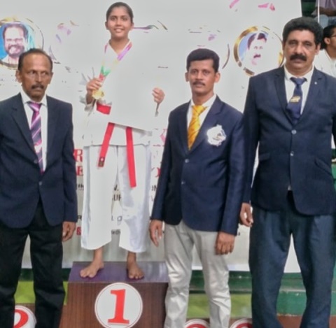 Bondel School: Bhagyashree bags 1st prize in Karate