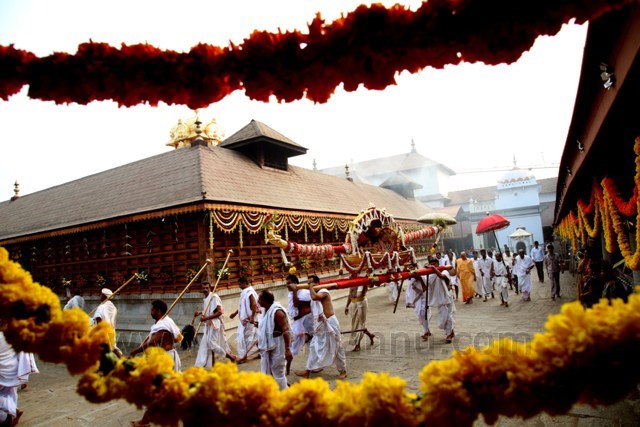 Devotees took part in special prayers held on Maha Shivaratri at Dharmasthala.