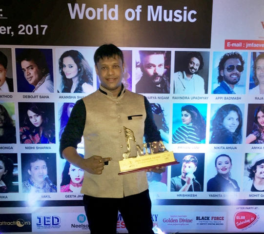Hrishikesh Chury Awarded at â€˜Jaipur Music Festival!