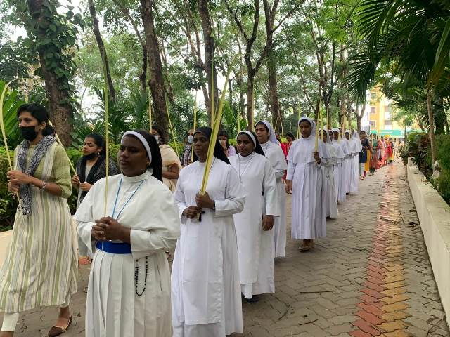 Palms  Sunday Celebrations at  Father Muller Homeopathy Medical College