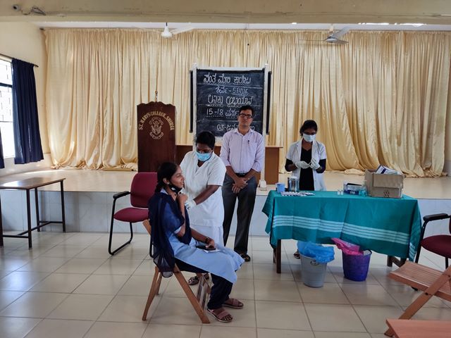Covid-19  Vaccination Drive at St. Mary’s College, Shirva