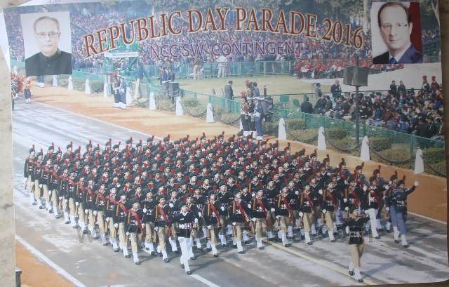 NCC Cadet Junior Under Officer Jovita Andrade of Kemmannu participates in Indiaâ€™s Republic Day Parade 2016.