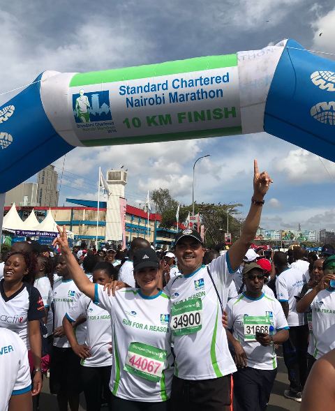 Kemmanities at the Nairobi Marathon 2016.