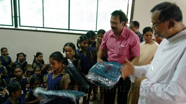 KORWA  distributes 650 school bags to needy children at Kallianpur-Udupi.