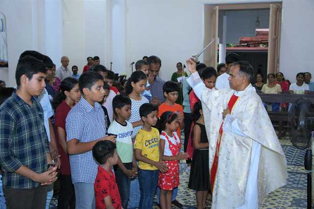 Special Prayers for Children held in Milagres Shrine on fourth day Novena of St. Antorny
