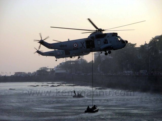 Navy rehearses for Beating Retreat ceremony in Mumbai