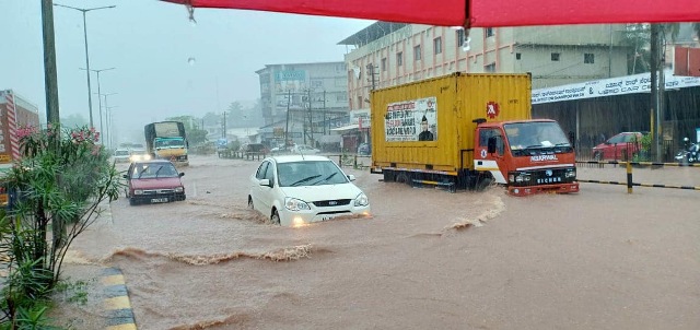 Heavy rain causes widespread damage in coastal region, schools in Udupi, DK districts closed.
