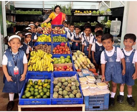Visit to a Fruit and Vegetable market by the Montessori of Ryan, Mangalore