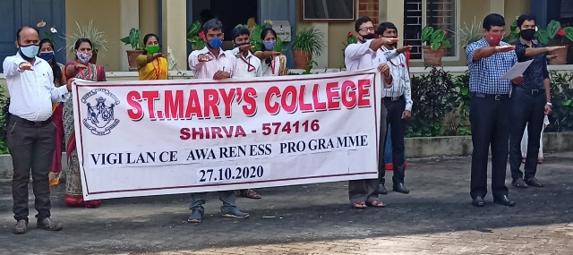 ಸಂತ ಮೇರಿ ಮಹಾವಿದ್ಯಾಲಯದಲ್ಲಿ ಜಾಗೃತಿ ಅರಿವು ಸಪ್ತಾಹ -ಪ್ರತಿಜ್ಞಾಸ್ವಿಕಾರ ಸಂತ ಮೇರಿ ಮಹಾವಿದ್ಯಾಲಯದಲ್ಲಿ ಜಾಗೃತಿ ಅರಿವು ಸಪ್ತಾಹ -ಪ್ರತಿಜ್ಞಾಸ್ವಿಕಾರ