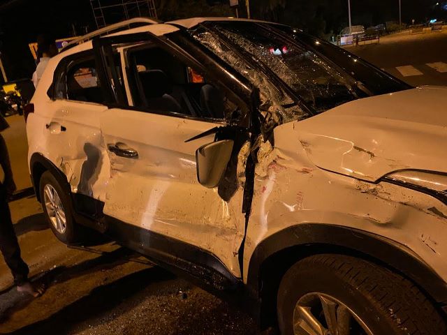 Udupi: Another Accident at Santhekatte junction last night.