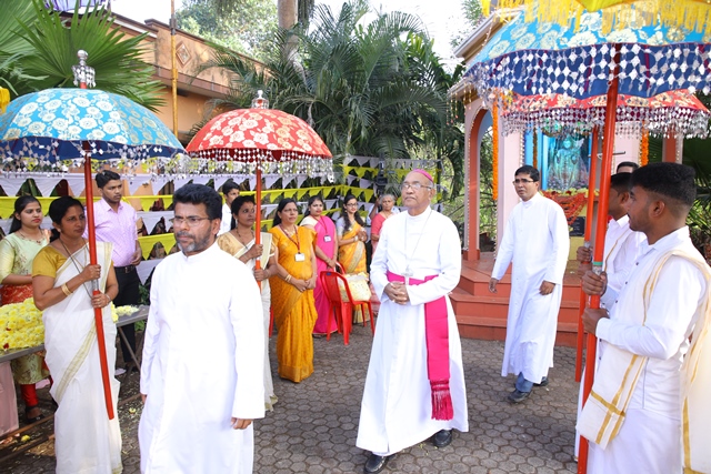 The feast of Infant Jesus Shrine at Alangar was celebrated on 8th January 2023