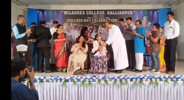 Milagres Kallianpur College Day 55 YEARS OF SUCCESSFUL SERVICE 1967 2022, IN IMPARTING HIGHER EDUCATION IN THE RURAL BACKGROUND…..BY EDUCATING THOUSANDS