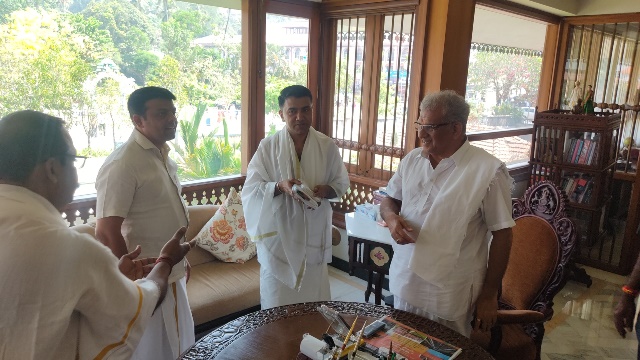 ಧರ್ಮಸ್ಥಳಕ್ಕೆ  ಗೋವಾ  ಮುಖ್ಯಮಂತ್ರಿ ಭೇಟಿ