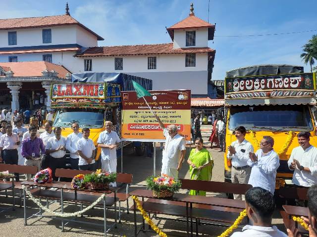 ಧರ್ಮಸ್ಥಳದಲ್ಲಿ 365 ಶಾಲೆಗಳಿಗೆ ಪೀಠೋಪಕರಣ ವಿತರಣೆ