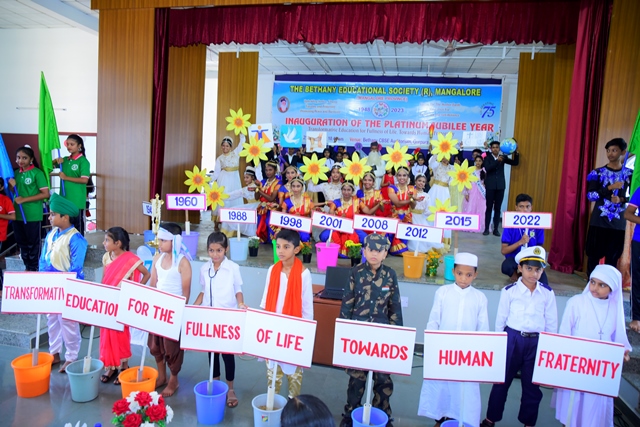 Inauguration of Bethany Educational Society® Platinum Jubilee by Mangalore Province