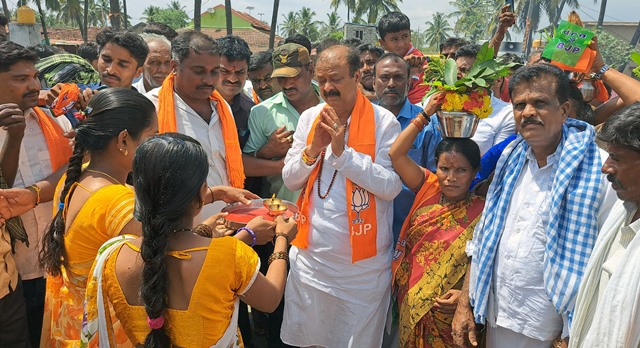 ಸಚಿವ ಡಾ| ಕೆ.ಸಿ ನಾರಾಯಣ ಗೌಡ ಮತಯಾಚನೆ
