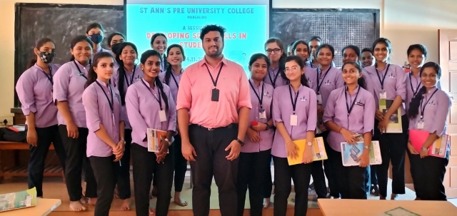 St Ann’s PU College organised a session on “Developing Soft Skills in Students”