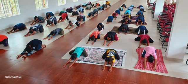International Yoga day celebrations at Shirva St Mary’s College