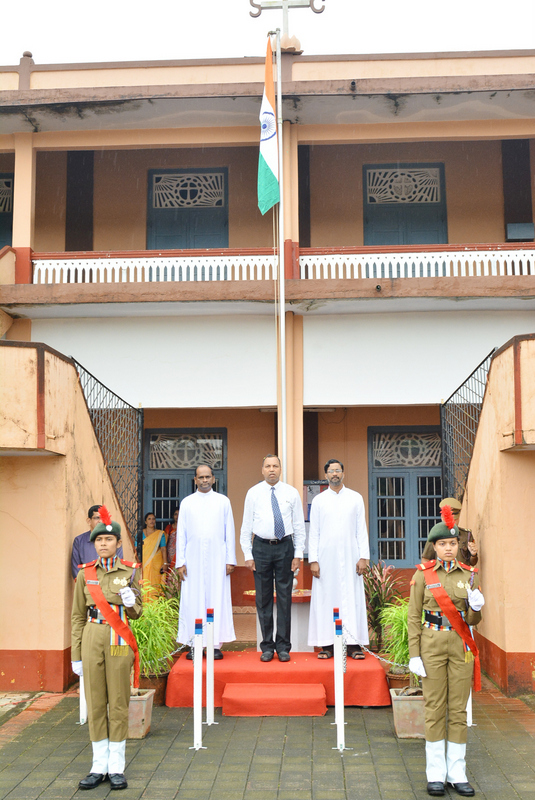 73rd Independence Day Celebrated at St Philomena College Puttur