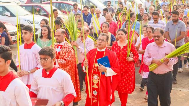 ‘Palm Sunday’ celebrated at Mount Rosary Church to mark the beginning of the HOLY WEEK.