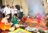Religious fervour marks â€˜Dasarotsavaâ€™ celebrations at Mahishamardhini temple