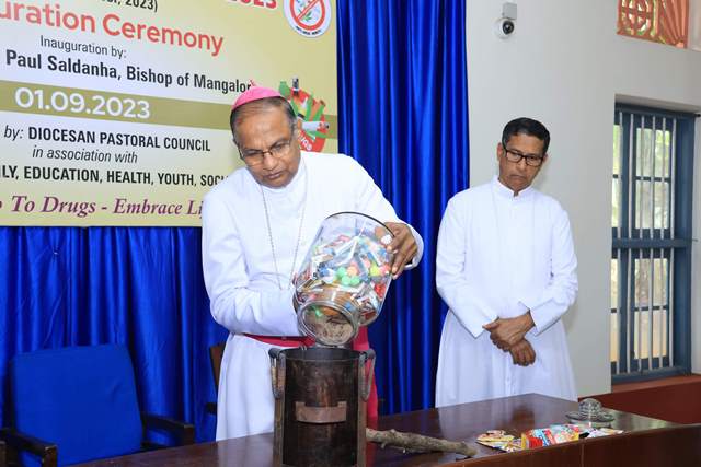 Bishop of Mangalore Launches ’Anti-Drug Month’ Campaign to Battle Drug Menace