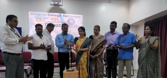 Milagres College, Kallianpur Udupi - Blood Donation camp.