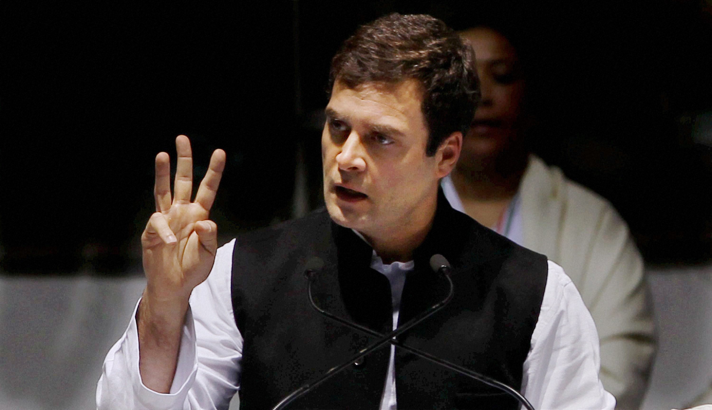 Key posts vacant as govt wants to ’grab’ land from common people: Rahul