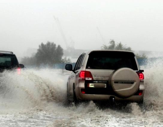 Rain, thunder and additional traffic, Qatar welcomes it all